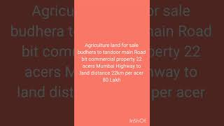 Commercial property Mumbai Highway to 22km distance only per acer 80 lakh primeproperty [upl. by Negaet]