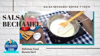 COMO HACER SALSA BECHAMEL FÁCIL Y RÁPIDO EN 2 MINUTOS  SALSA BLANCA  SALSA BECHAMEL CON MAIZENA [upl. by Enilamme]