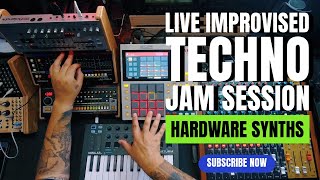 Live Improvised Techno Jam Session [upl. by Rosalia]