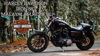 Harley Davidson Iron 883 First Ride Malayalam Review  Screaming Eagle Exhaust [upl. by Htaras]