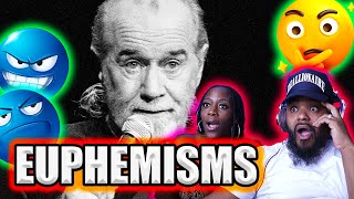 George Carlin Euphemisms Linguistic GOAT BLACK COUPLE REACTS [upl. by Arem]