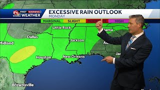 Tracking storms and a risk for flooding for the next 710 days [upl. by Odine]