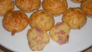 Mini cake salé au jambon et fromage  Recette spécial apéro [upl. by Eiramyllek]