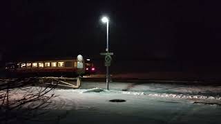 Die SchwäbischeAlbBahn im Schnee  ein NE81Triebwagen Ausfahrt aus Engstingen  22112024 [upl. by Adnama262]