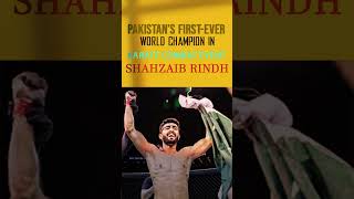 Shahzaib Rindh becomes Pakistan’s first ever world champion in Karate Combat event [upl. by Grube]