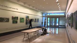 Installing Photographs of Giverny in the Ross Gallery [upl. by Monteith]