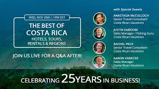 The BEST of Costa Rica Webinar After 25 Years in Business [upl. by Vern]