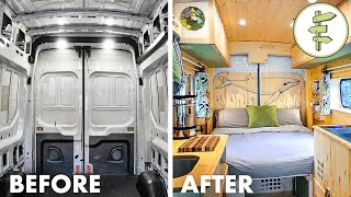 FULL DIY VAN BUILD from Start to Finish  Our Epic Van Life Conversion [upl. by Eneryt]