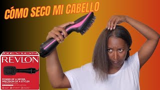 Cómo seco mi cabello  Cepillo secador Revlon  Revlon Salon OneStep Hair Dryer Brush Styler [upl. by Bender]