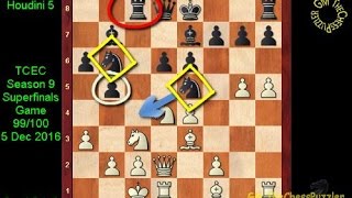 Stockfish8 amp Houdini5 Play The Perfect Game Using Adams Attack in the Sicilian Najdorf [upl. by Hitt]