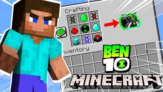 CRAFTING BEN 10 OMNITRIX IN MINECRAFT [upl. by Cirtemed209]