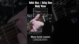 The quotCatfish Bluesquot Rolling Stone Riff by Muddy Waters No Chat Blues Guitar Lesson with Tab 6 [upl. by Urial]