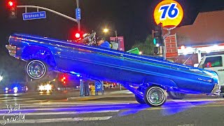 Jimmy Humilde Lowrider Hopping Hollywood Blvd CA [upl. by Layne]