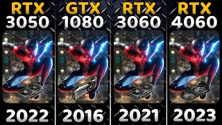 RTX 3050 Desktop vs GTX 1080 vs RTX 3060 vs RTX 4060  2016 to 2023 Gaming Comparison in 13 Games [upl. by Tania]