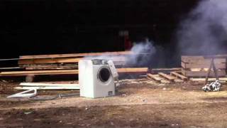 Washing machine destruction Schleudergang EXTREM Waschmaschine [upl. by Ingold281]