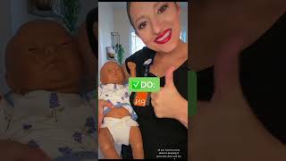 How to care for umbilical cord pregnancy educational nurse howto newmom newborn [upl. by Yeslehc522]