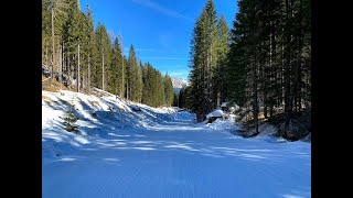 Pista degli Innamorati Falcade Passo San Pellegrino Febbraio 2020 [upl. by Enitsyrhc609]