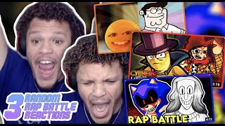 WHY DO I KEEP GETTING JUMPSCARED BY BATTLES WTF 3 RANDOM RAP BATTLES REACTION 9 [upl. by Eanel]