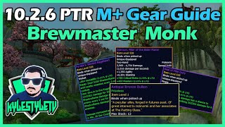 1026 PTR Brewmaster Monk Fated BIS Gear List for Keys and What to Spend Bullions Dinars on [upl. by Siradal478]