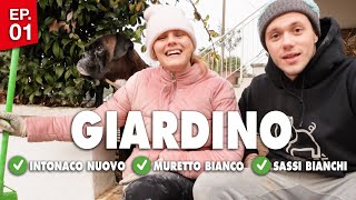 INTONACO NUOVO muretto esterno🌿Progetto Trasformazione Giardino Fai Da Te🌿Episodio 1 [upl. by Dom280]