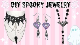 🕸Easy DIY AltGothicPastel Jewelry🕸 [upl. by Drofla976]