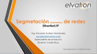 Webinar Subneteo de Redes EtherNetIP [upl. by Etteve]