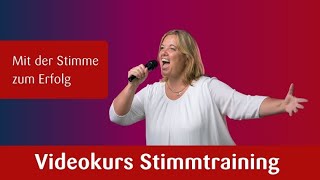 Stimmtraining Videokurs Mit der Stimme zum Erfolg [upl. by Yoreel]