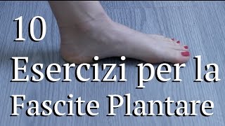 10 Esercizi fascite plantare [upl. by Dafna]