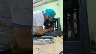 Intel processor 12 generation with cooling fan assembling with rgb cabinet music shortvideo [upl. by Buzzell754]