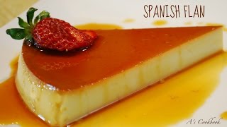 Spanish Flan Caramel Pudding  Easy homemade recipe [upl. by Einafpets885]