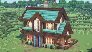 Minecraft Tutorial  How to Build a Blacksmith Villager House 117 [upl. by Ttegirb]