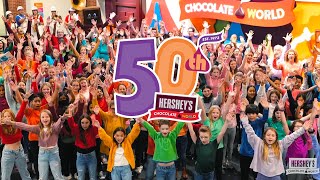 HERSHEYS CHOCOLATE WORLD Great American Chocolate Bar Song Reinvented [upl. by Ahsimot]