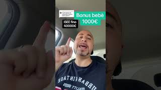 Bonus bebè 1000€ [upl. by Imelida]