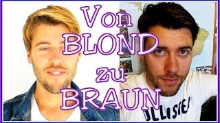 Vorher Nachher Von BLOND zu BRAUN  Das Experiment  Haare färben  tönen [upl. by Hezekiah17]