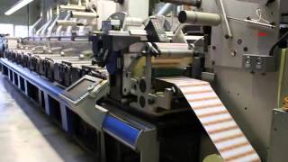 Flexo Label Printing Press GALLUS RCS 330 year 2001 only 24 Million meters [upl. by Oicafinob476]