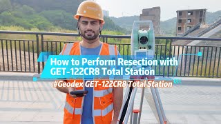 How to Perform Resection with GET 122CR8 Total Station [upl. by Shanta279]