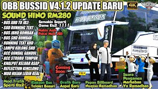 OBB BUSSID V412 TERBARU SOUND HINO RM280 ETS2 NUANSA RAMADHAN Grafik Hd  Bus Simulator Id [upl. by Alekehs383]