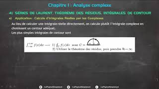 Analyse Complexe 16 Calculs d’Intégrales Réelles par les Complexes [upl. by Mellette151]