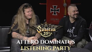 Album Listening Party 2  ATTERO DOMINATUS 25 years of Sabaton [upl. by Gretel672]