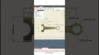 Apply the Dimensions on baseprojected views of part inventor drawing sheet fileautodeskinventor [upl. by Keegan879]