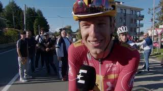 Tobias Halland Johannessen  Interview at the finish  Gran Piemonte 2024 [upl. by Emlin]