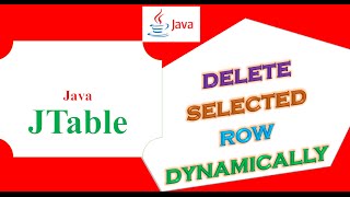 Java JTable Ep15 AddDeleteRemove Row Items Dynamically [upl. by Bradlee]