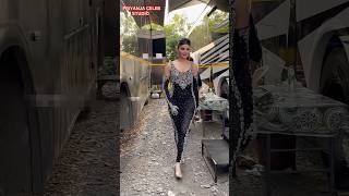 Urvashi rautela in black jumpsuit shorts urvashirutela [upl. by Llehsad]