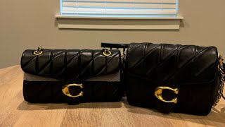 Coach Time Square Tabby vs Coach Quilted Tabby 26 Black  MOD shots [upl. by Anoirb]