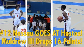 12 Nassau GOES AT Hostos Madison Muldrow III Drops 16 Points [upl. by Rudyard]