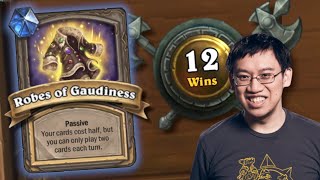 FREE 12 WINS w Banned Robes of Gaudiness  Duels  Hearthstone [upl. by Maletta]