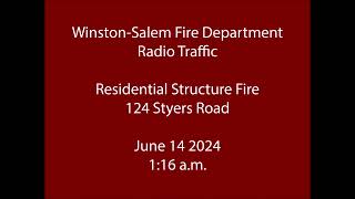 61424  WinstonSalem Fire  Styers Road  Radio Traffic [upl. by Mosa]