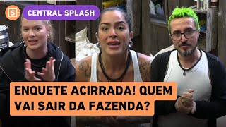 Enquete da ROÇA quem sai da Fazenda 16 hoje Julia Fernando e Luana se enfrentam no reality show [upl. by Hotze]