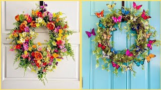 Colourful stylish Spring Wreath ideas easypaperart diy [upl. by Yves]