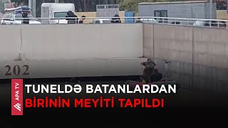 FHNin qüvvələri Sabunçuda su basan tuneldə axtarışları davam etdirir – APA TV [upl. by Morton277]